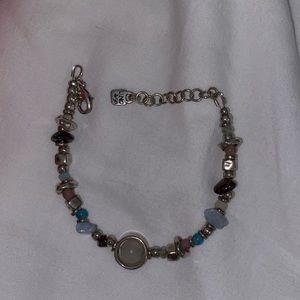 Uno de 50 Bracelet Energia Silver plated bracelet multiple stones and crystals